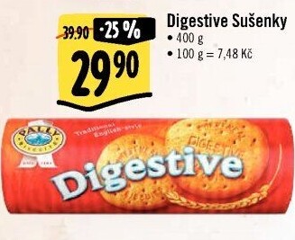 Sušenky Digestive Pally