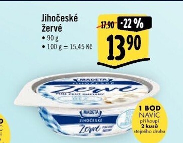 Žervé Jihočeské Madeta