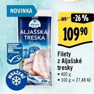 Filety mražené z Aljašky Nowaco