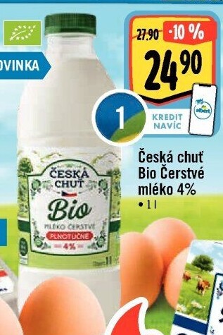 Mléko čerstvé Bio Česká chuť - 4% polotučné