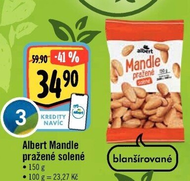 Pražené mandle Albert