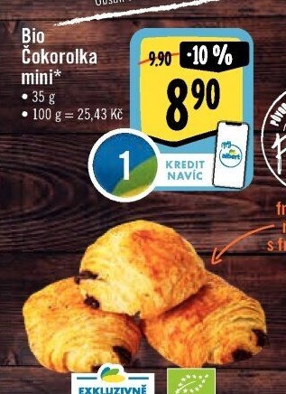 Rolka čokoládová bio