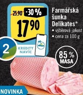 Šunka farmářská delikates výběrová
