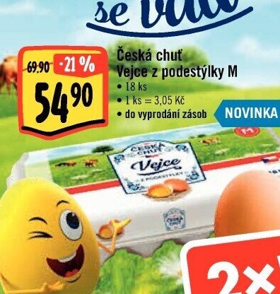 Vejce z podestýlky M Česká chuť