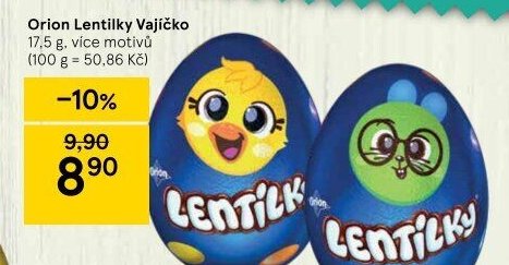Orion Lentilky Vajíčko