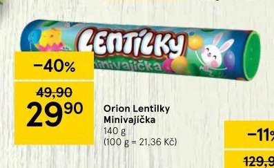 Orion Lentilky Minivajíčka