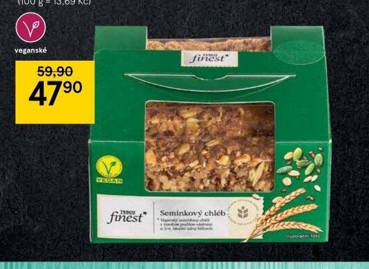 Tesco Finest Chléb Veggie
