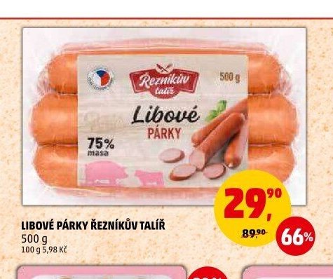 LIBOVÉ PÁRKY ŘEZNÍKŮV TALÍŘ 500 g