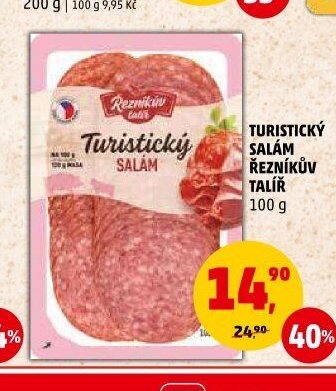 TURISTICKÝ SALÁM ŘEZNÍKŮV TALÍŘ 100 g
