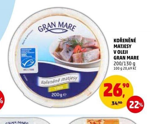 KOŘENĚNÉ MATJESY V OLEJI GRAN MARE