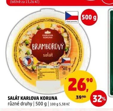 SALÁT KARLOVA KORUNA různé druhy