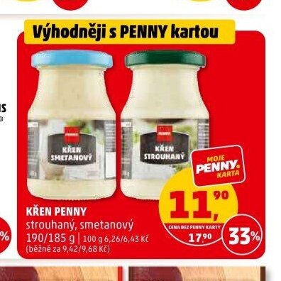 Křen Penny strouhaný, smetanový