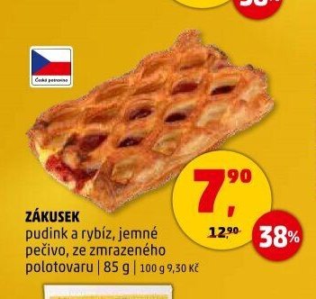 Zákusek pudink a rybíz