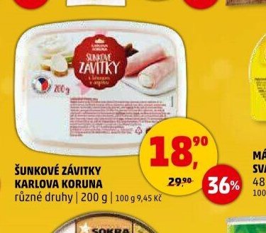 ŠUNKOVÉ ZÁVITKY KARLOVA KORUNA