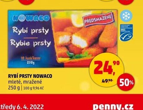 RYBÍ PRSTY NOWACO mleté, mražené