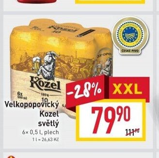 Velkopopovický Kozel světlý