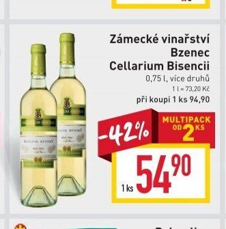 Zámecké vinařství Bzenec Cellarium Bisenii