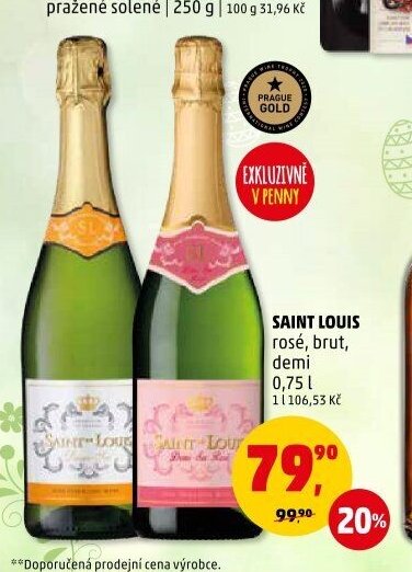 Saint Louis rosé, brut, demi