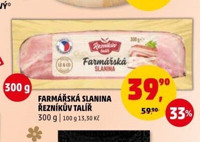 Farmářská slanina Řezníkův talíř