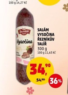 Salám Vysočina Řezníkův talíř