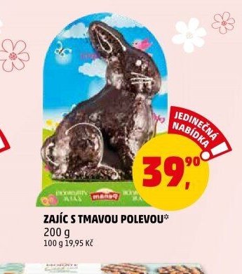 Zajíc s tmavou polevou