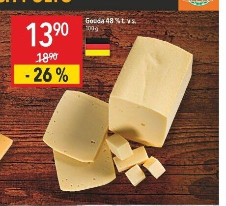 Gouda 48 % t. v s.