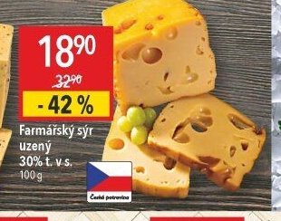 Farmářský sýr uzený