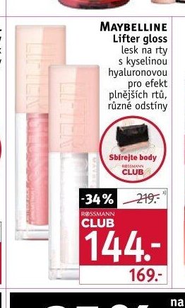 Maybelline Lifter gloss lesk na rty