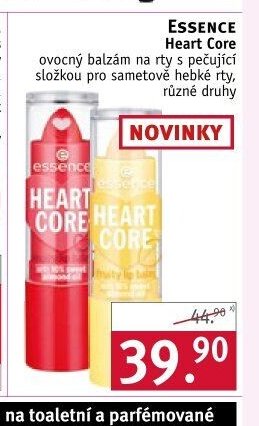 Essence Heart Core ovocný balzám na rty