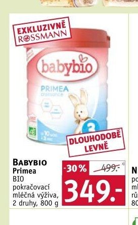 BABYBIO Primea BIO pokračovací mléčná výživa