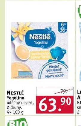 NESTLÉ Yogolino mléčný dezert