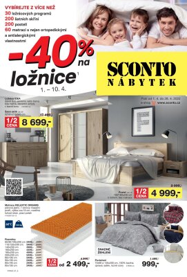 akční leták Sconto nábytek 1.4.2022-28.4.2022