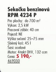 Sekačka benzínová RPM 4234 P - UNI HOBBY akcniletaky.com