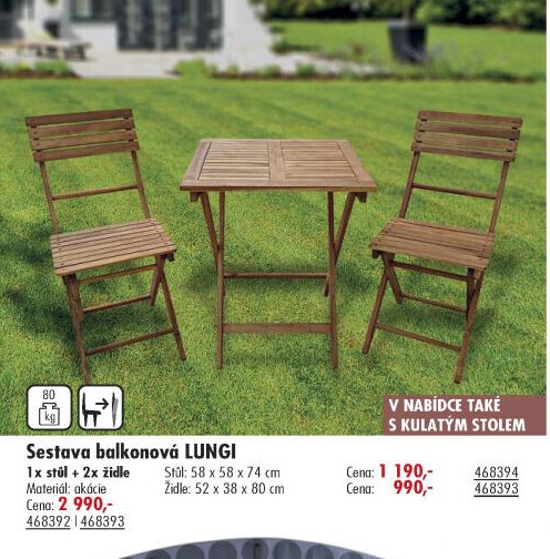 Sestava balkonová LUNGI - UNI HOBBY akcniletaky.com