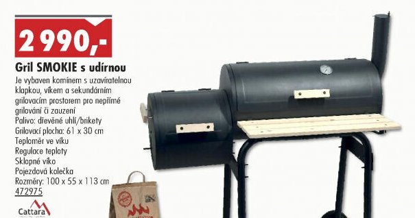 Gril SMOKIE s udírnou - UNI HOBBY akcniletaky.com