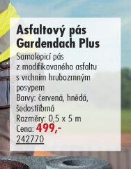 Asfaltový pás Gardendach Plus - UNI HOBBY akcniletaky.com