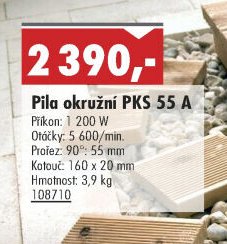 Pila okružní PKS 55 A - UNI HOBBY akcniletaky.com