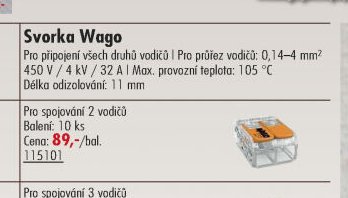 Svorka Wago (2 vodiče 4 mm) - UNI HOBBY akcniletaky.com