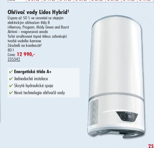 Ohřívač vody Lidos Hybrid - UNI HOBBY akcniletaky.com