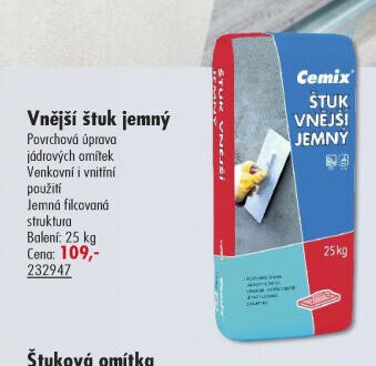 Vnější štuk jemný - UNI HOBBY akcniletaky.com