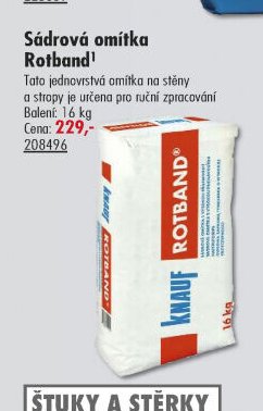 Sádrová omítka Rotband - UNI HOBBY akcniletaky.com