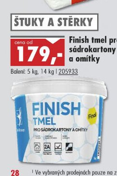Finish tmel pro sádrokartony a omítky - UNI HOBBY akcniletaky.com