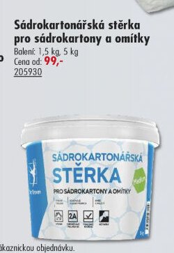 Sádrokartonářská stěrka pro sádrokartony a omítky - UNI HOBBY akcniletaky.com
