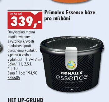 Primalex Essence báze pro míchání - UNI HOBBY akcniletaky.com