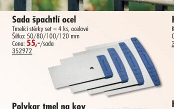 Sada špachtlí ocel - UNI HOBBY akcniletaky.com
