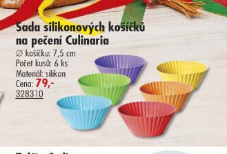 Sada silikonových košíčků na pečení Culinaria - UNI HOBBY akcniletaky.com