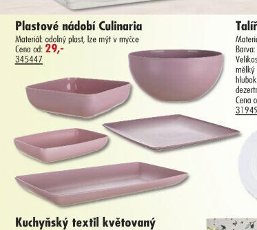 Plastové nádobí Culinaria - UNI HOBBY akcniletaky.com