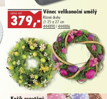 Věnec velikonoční umělý - UNI HOBBY akcniletaky.com
