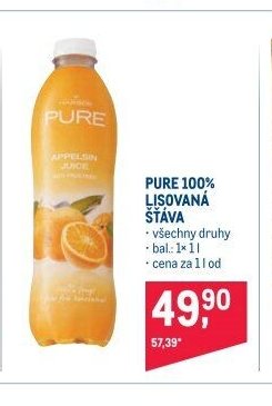 PURE 100% LISOVANÁ ŠŤÁVA