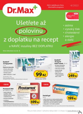 akční leták Dr. Max 1.4.2022-30.4.2022